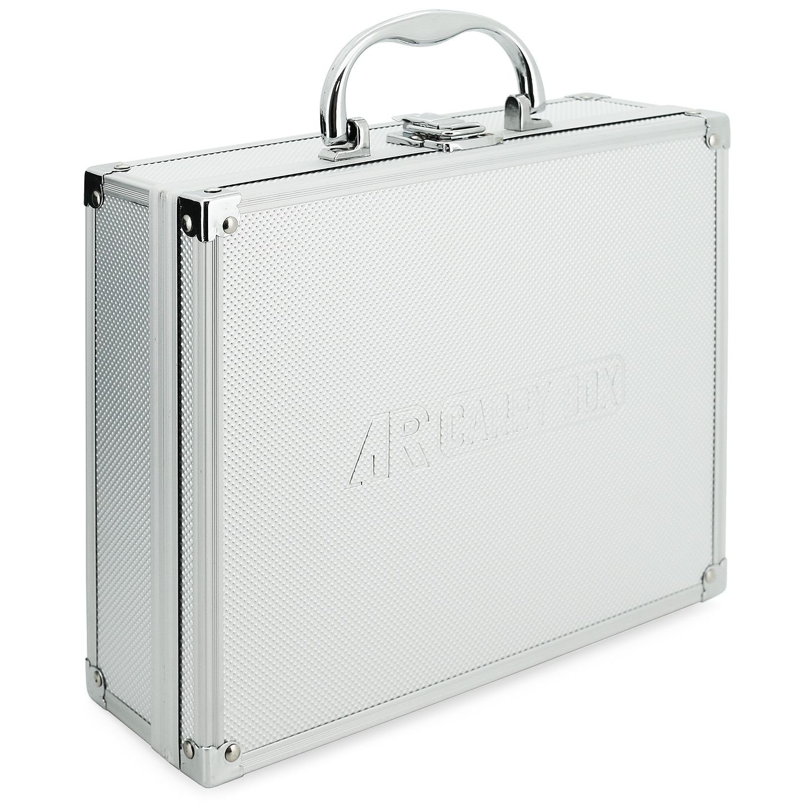 ECI Tools Werkzeugkoffer Aluminium Koffer Silber Box mit Schaumstoffeinlage 560012