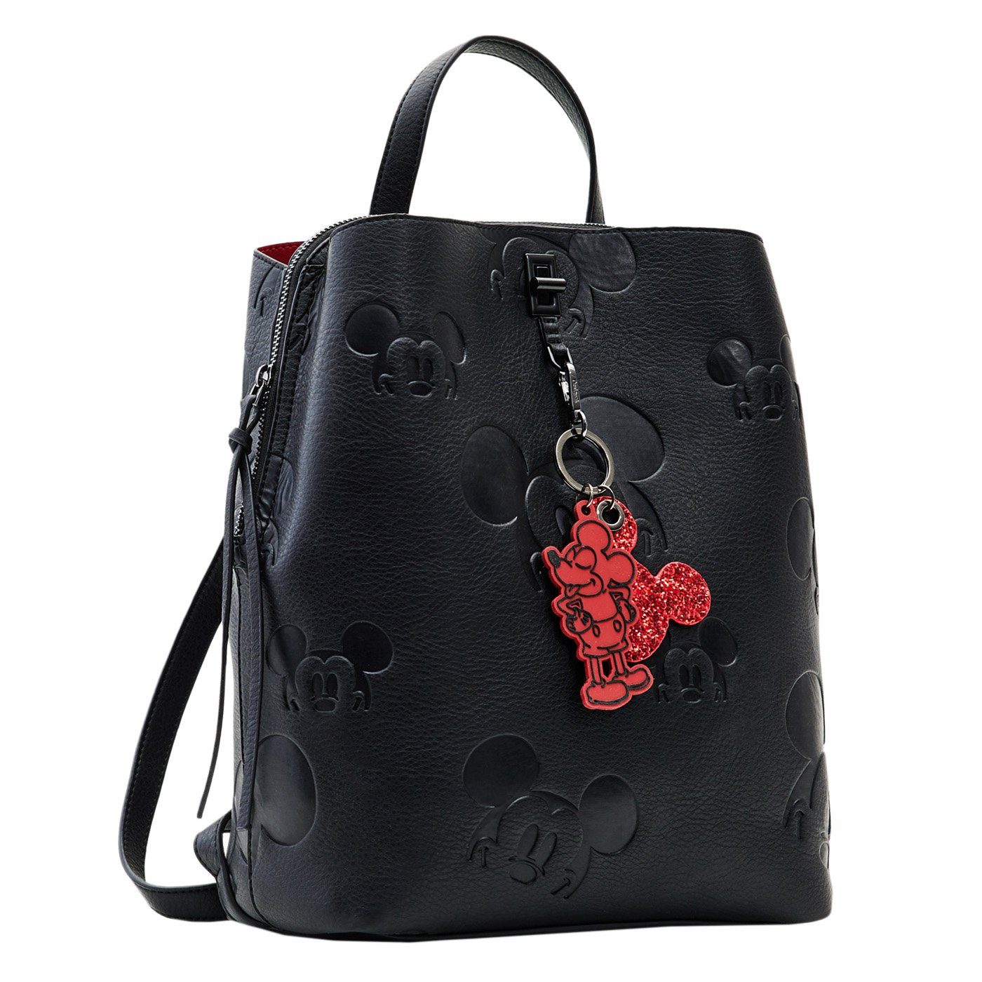 Desigual Rebel Sumy Backpack - Medium Leather-Look Studded Backpack In Black
