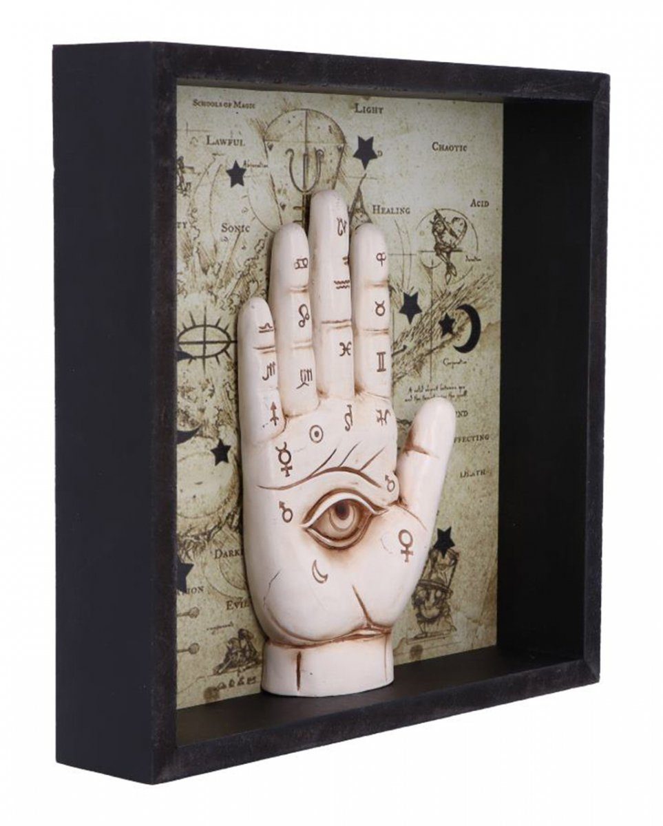 Horror-Shop Dekofigur Wahrsage-Hand als Chiromancy Wandbild 20cm