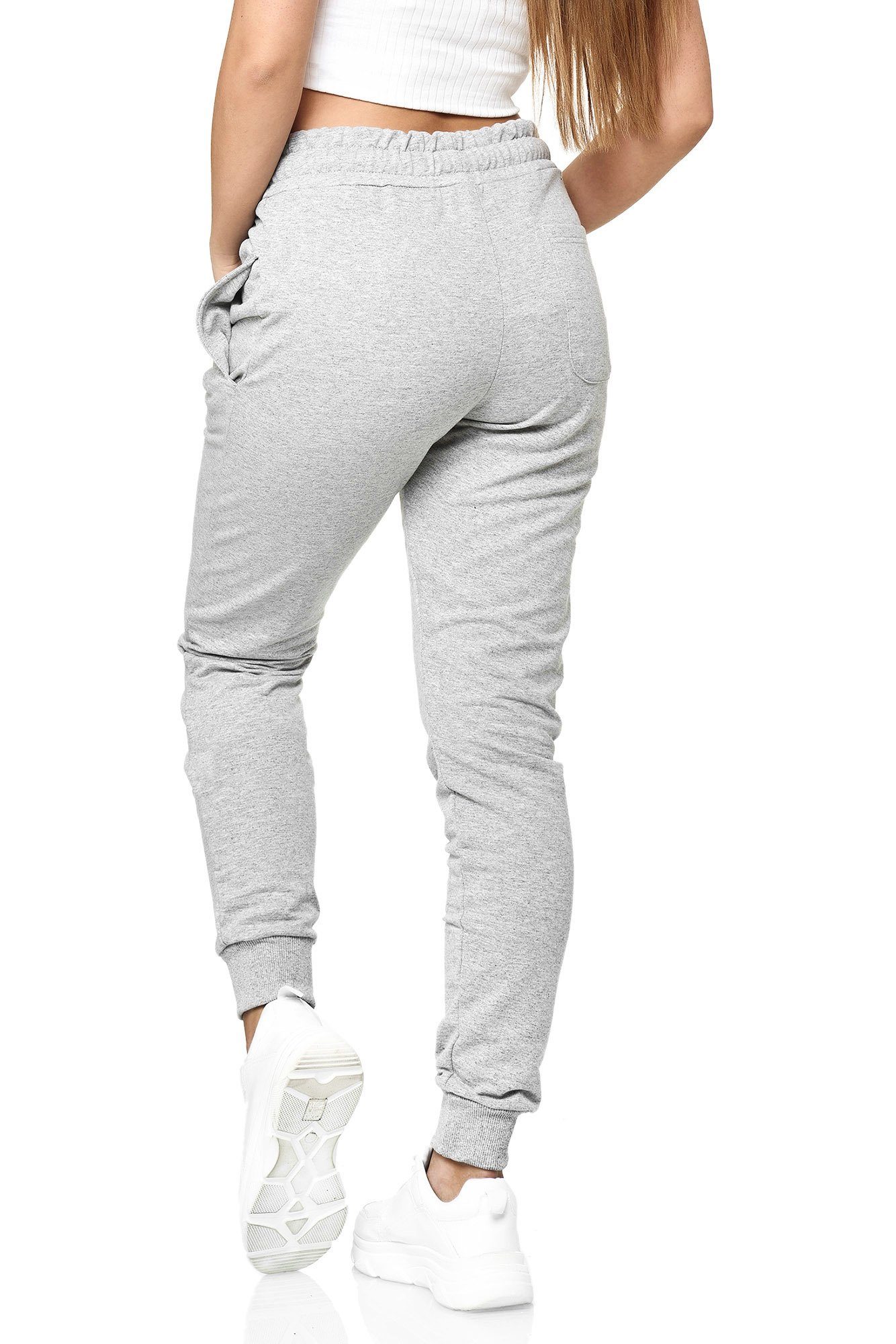 L.gonline Jogginghose Damen Jogginghose, Freizeithose, Sporthose, Monte Carlo 592 (Sweatpants, 1-tlg) Fitness Freizeit Casual