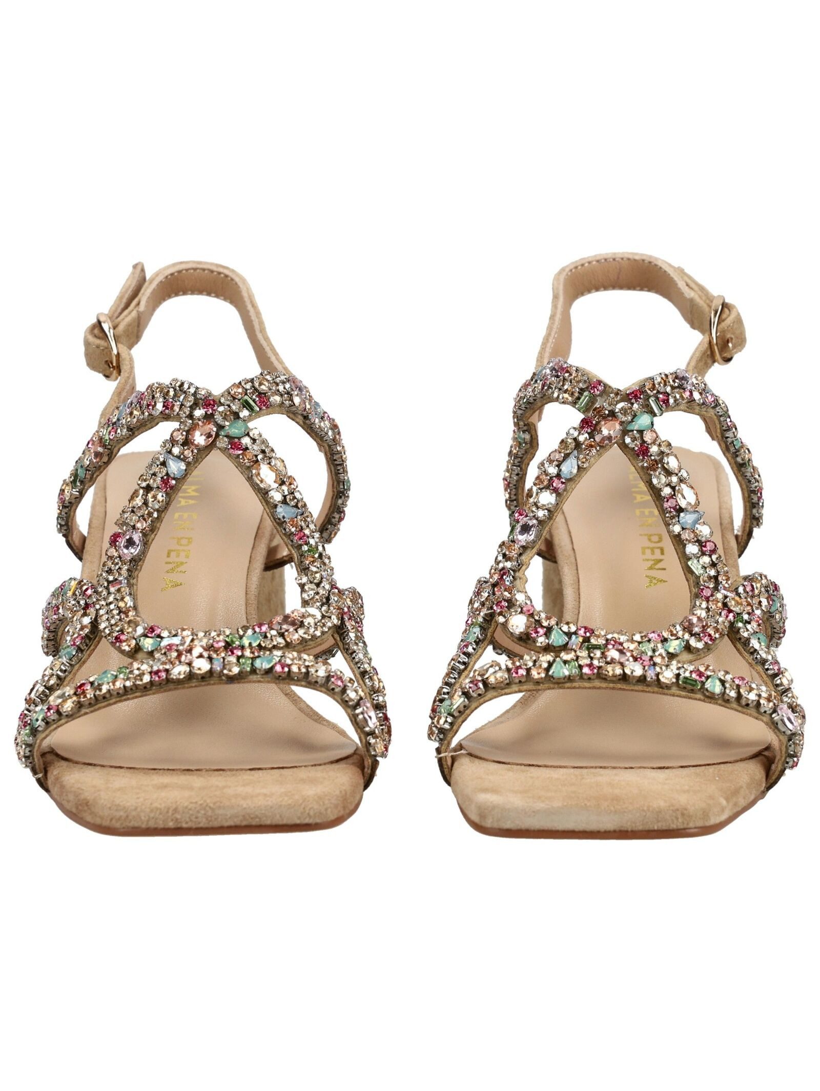 Alma en Pena ALMA EN PENA Sandalen Veloursleder/Textil Riemchensandale