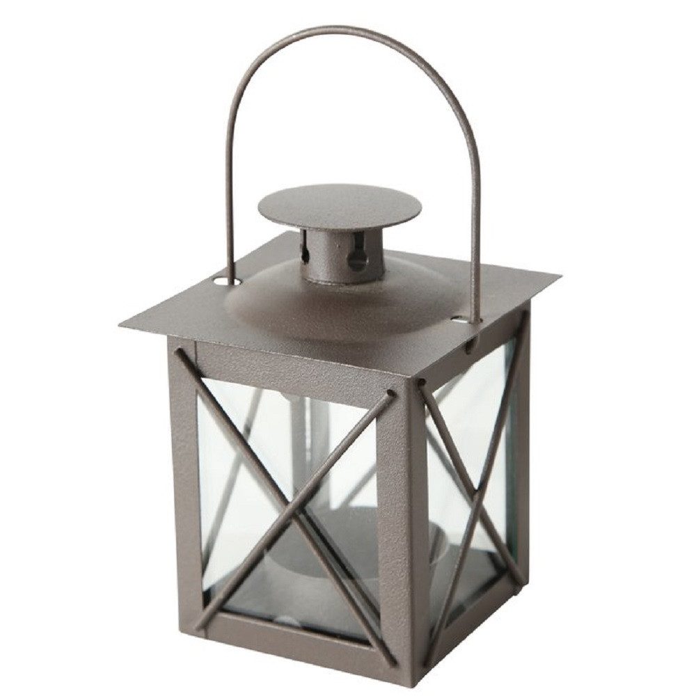 BOLTZE Kerzenlaterne Laterne Farol braun Eisen Höhe 10,5 cm günstig online kaufen