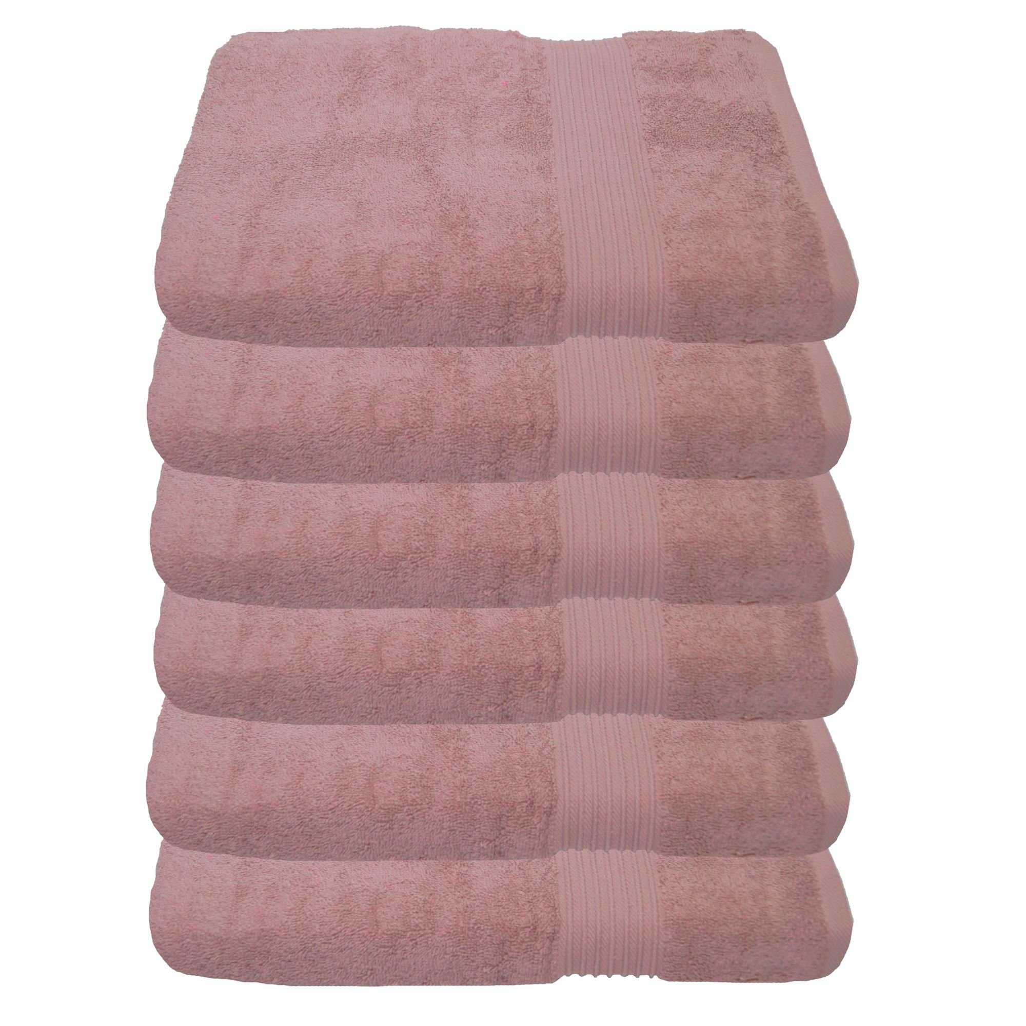 Julie Julsen Handtücher 6-Handtücher-Pastell Rosa-Handtuch 50 x 100 cm, Bau günstig online kaufen