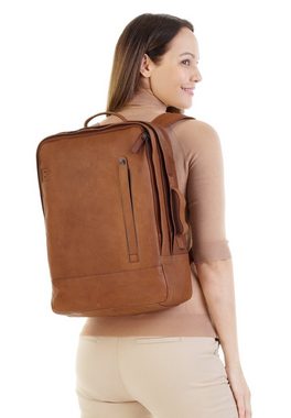 X-Zone Notebookrucksack, echt Leder