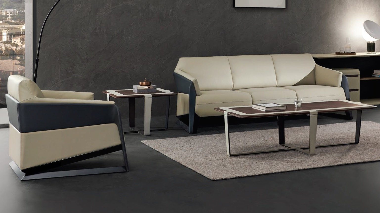 JVmoebel Sofa Europe Ledermöbel Polster Made in Moderne 3-Sitzer Couch Dreisitzer Weißer Neu