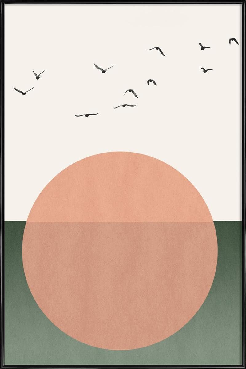 St), breiten, (1 in Juniqe Poster Poster Galeriequalität cm einem weißen Fine-Art-Print Kunststoffrahmen, Kubistika mit 1 mit Rand