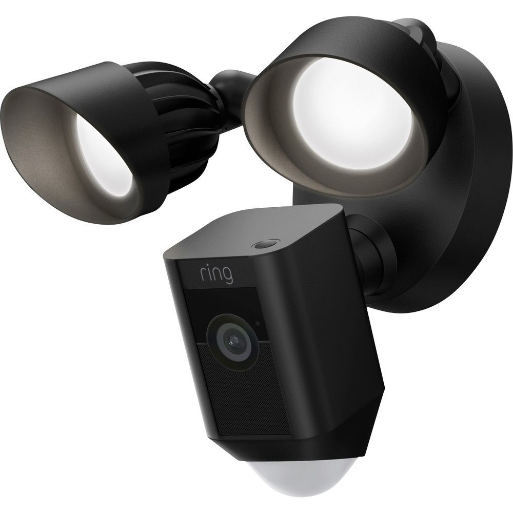 Ring Überwachungskamera ring Floodlight Cam Wired Plus Black 8SF1P1-BEU0 WLAN IP Überwachungs (8SF1P1-BEU0 (Floodlight Cam Wired Plus Black)