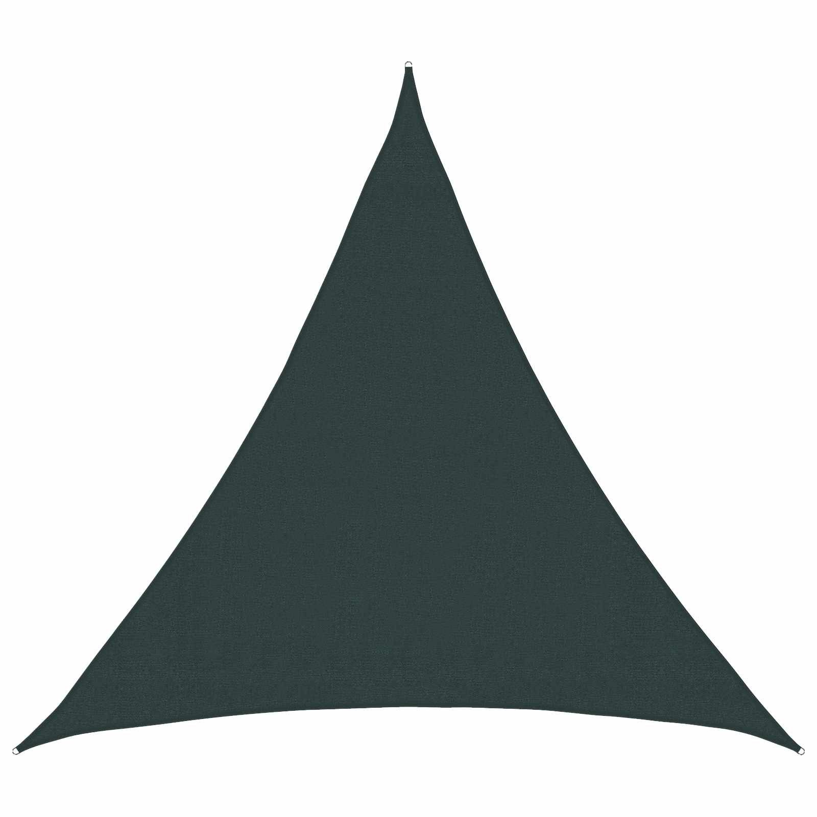 vidaXL Sonnensegel Sonnensegel 2 x 2 x 2 m HDPE Dreieckig Dunkelgrün, (1-tlg)