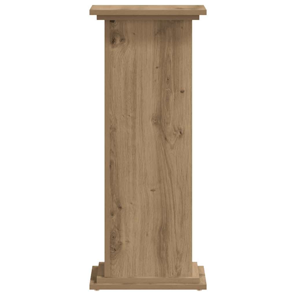 vidaXL Blumenständer Pflanzenständer Artisan-Eiche 33x33x80 cm Holzwerkstoff (1 St)