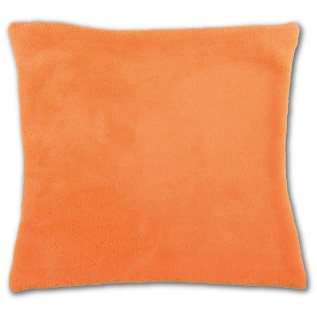 u. / wahlweise ohne (Dekokissen) Bestlivings, mit Flauschbezug Innenkissen Kissenbezüge, cm) Orange Kissenbezug (60x60