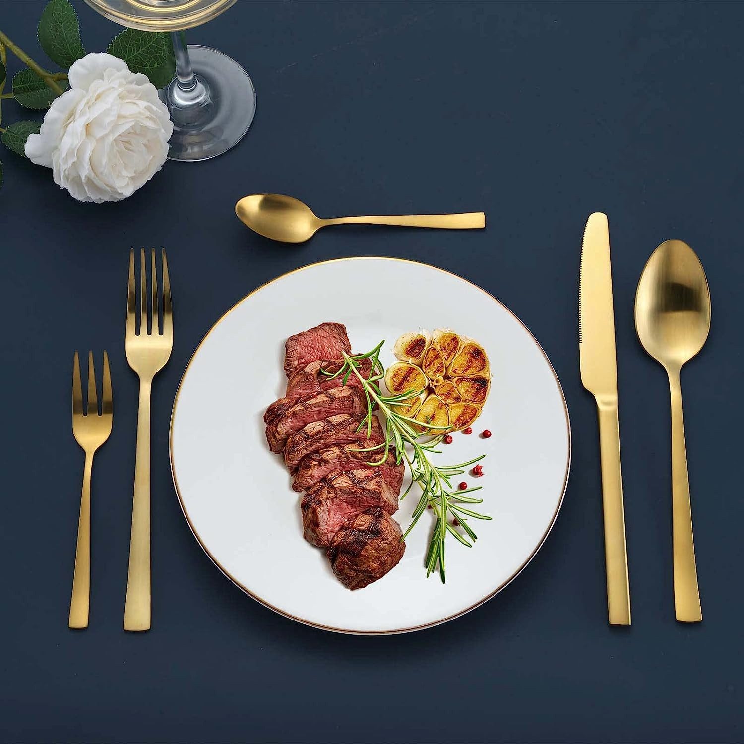 ibettertec Besteck-Set Besteckset,30 Stück Edelstahl Besteck Set 6 Personen,Spiegelpoliert, 6 Personen