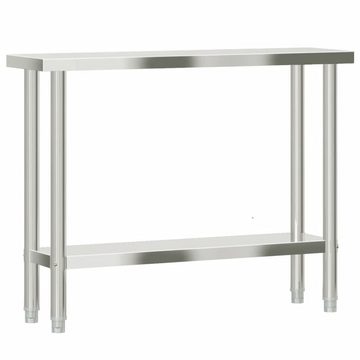 vidaXL Spülenschrank Küchen-Arbeitstisch 110x30x85 cm Edelstahl (1-St)