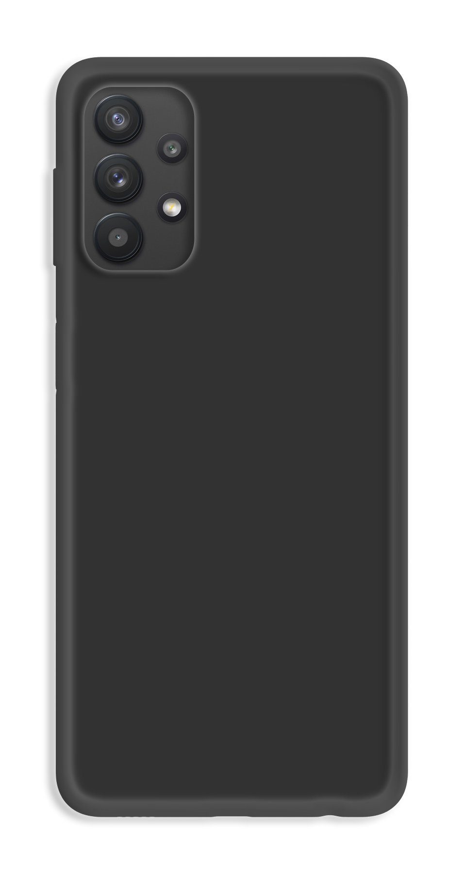 cofi1453 Handyhülle Silikon Hülle für Samsung Galaxy M32 5G Schwarz 6,4 Zoll, Silikon Hülle Basic