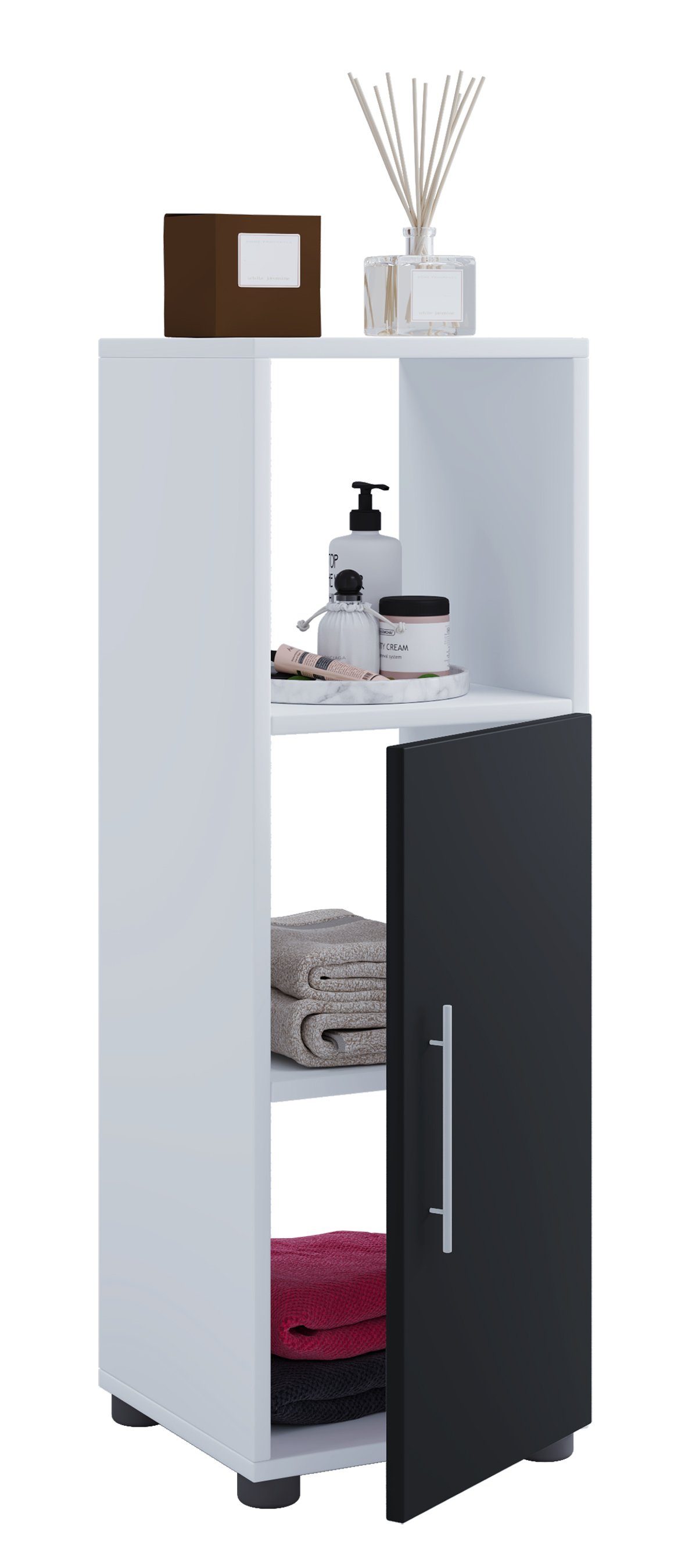 VCM Midischrank Holz Badmöbel Midischrank Badschrank Bad Flandu günstig online kaufen