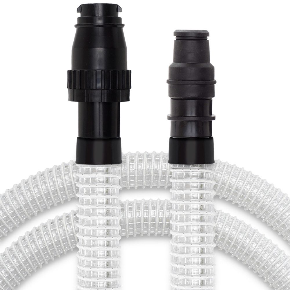 PRIMEBAG Staubsaugerschlauch 5 Meter Gewebeschlauch Transparent kompatibel zu Industriesauger Kesse