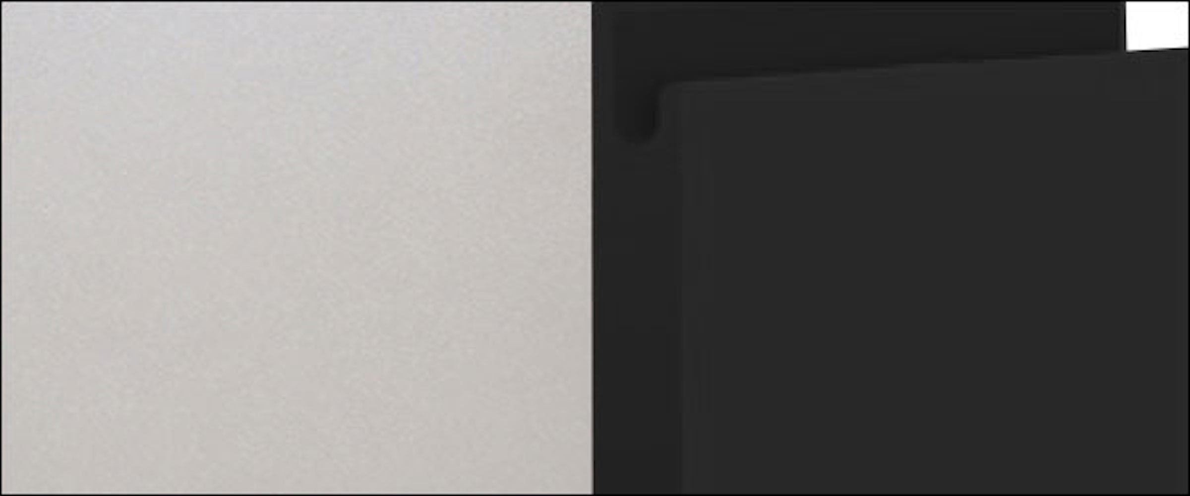 Feldmann-Wohnen Klapphängeschrank Korpusfarbe 60cm schwarz matt Avellino Front- mit Acryl wählbar und Klappe grifflos