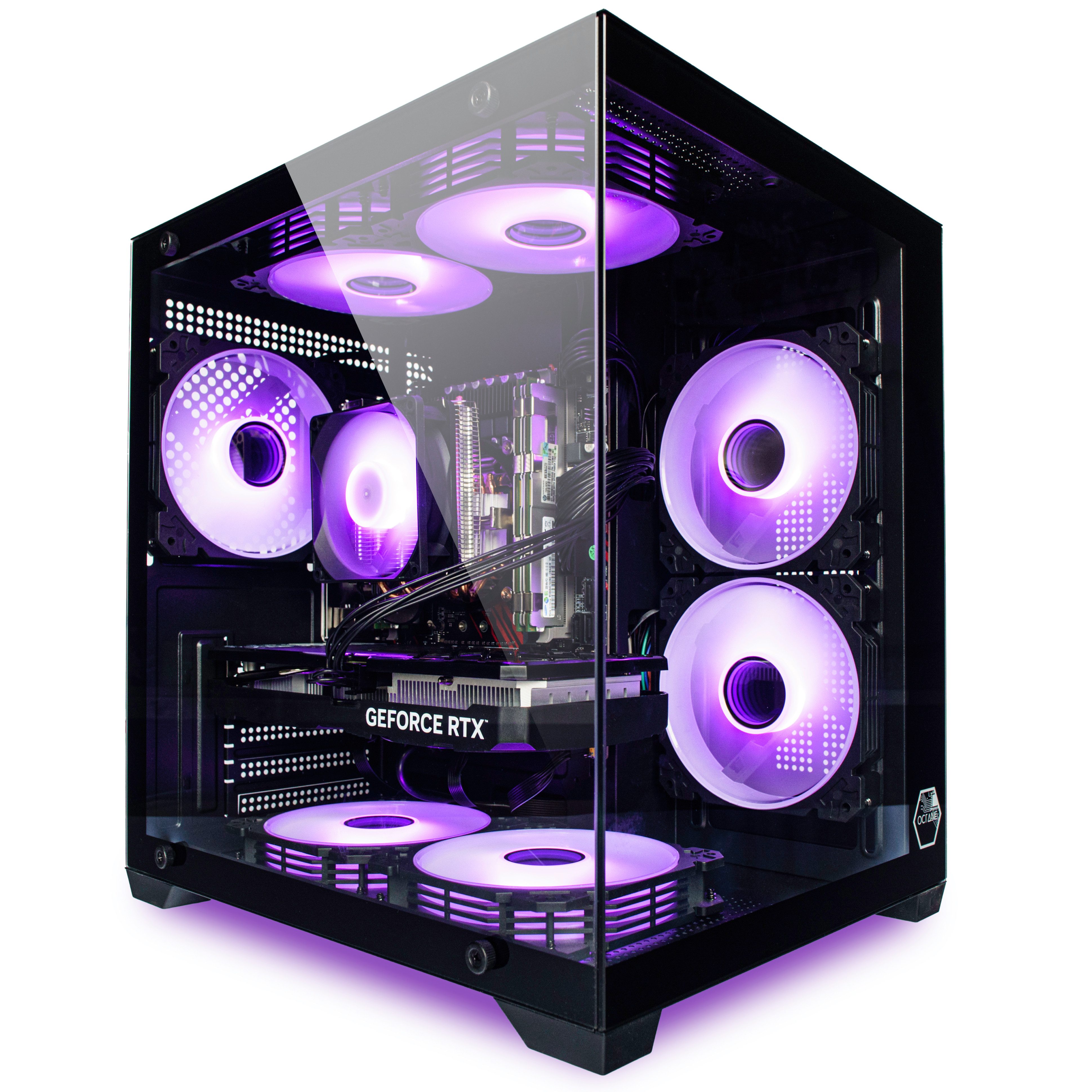 Venom Black Gaming PC 1060 - RTX 5060 bis 2TB/ 128GB RAM Luftkühlung Gaming-PC