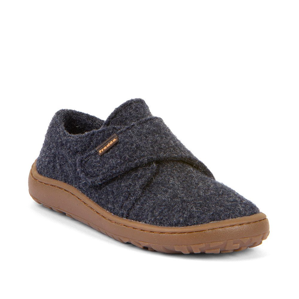 froddo® BAREFOOT WOOLY Hausschuh Klettschuh, Kindergartenschuh mit Wollfutter