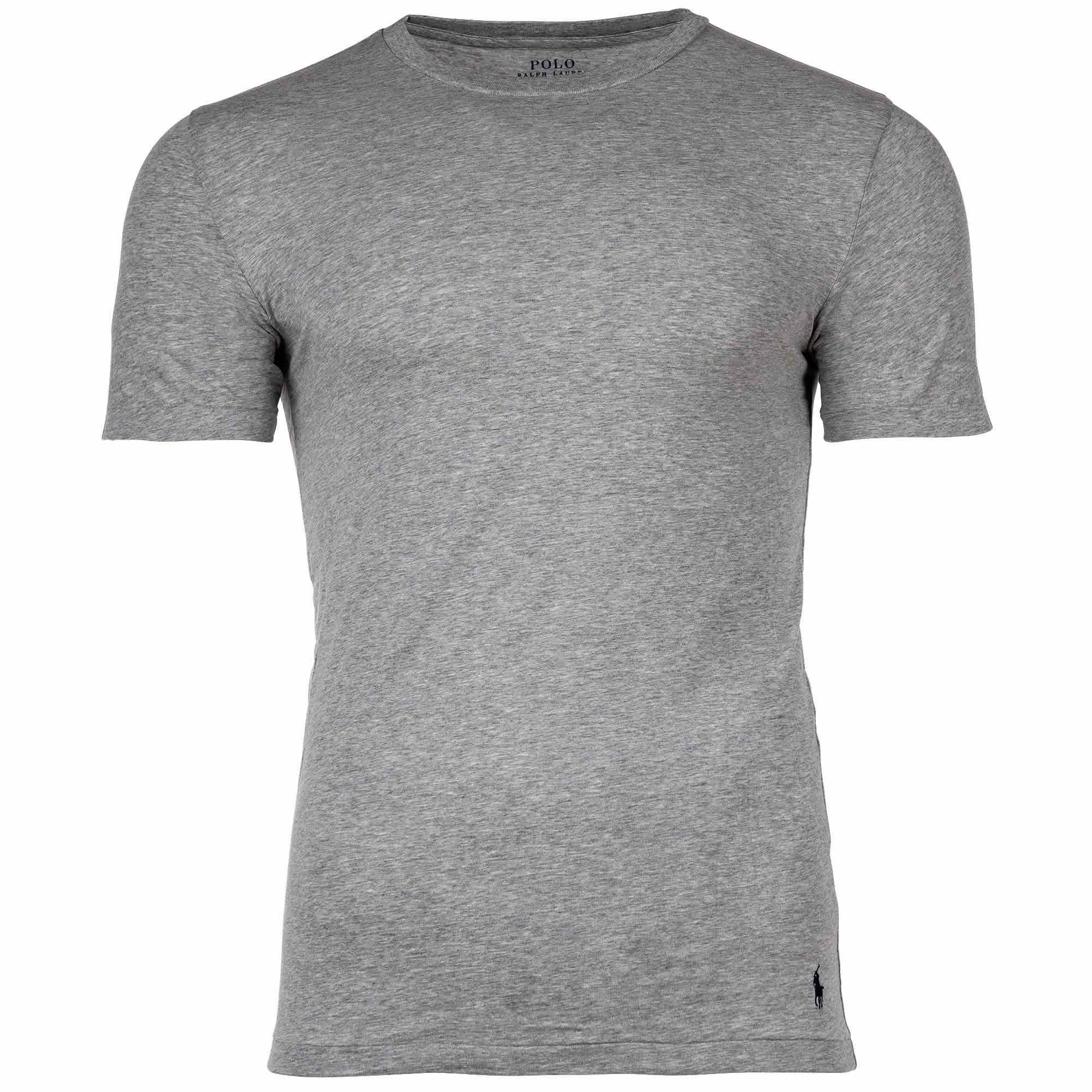 Pack Herren Polo - Ralph Lauren T-Shirts, CLASSIC-2 Grau 2er T-Shirt PACK-CREW