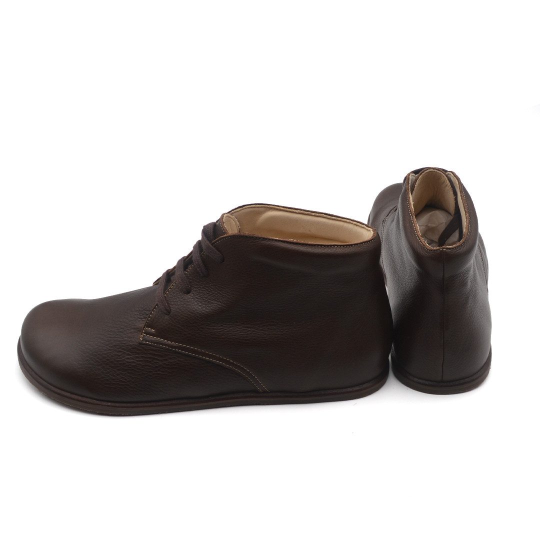 POLOLO Plus Lace-Up Barfußschuh "Dublin" für Damen und Herren, Unisex Barfußschuh aus pflanzlich gegerbtem, IVN zertifiziertem Leder aus Deutschland