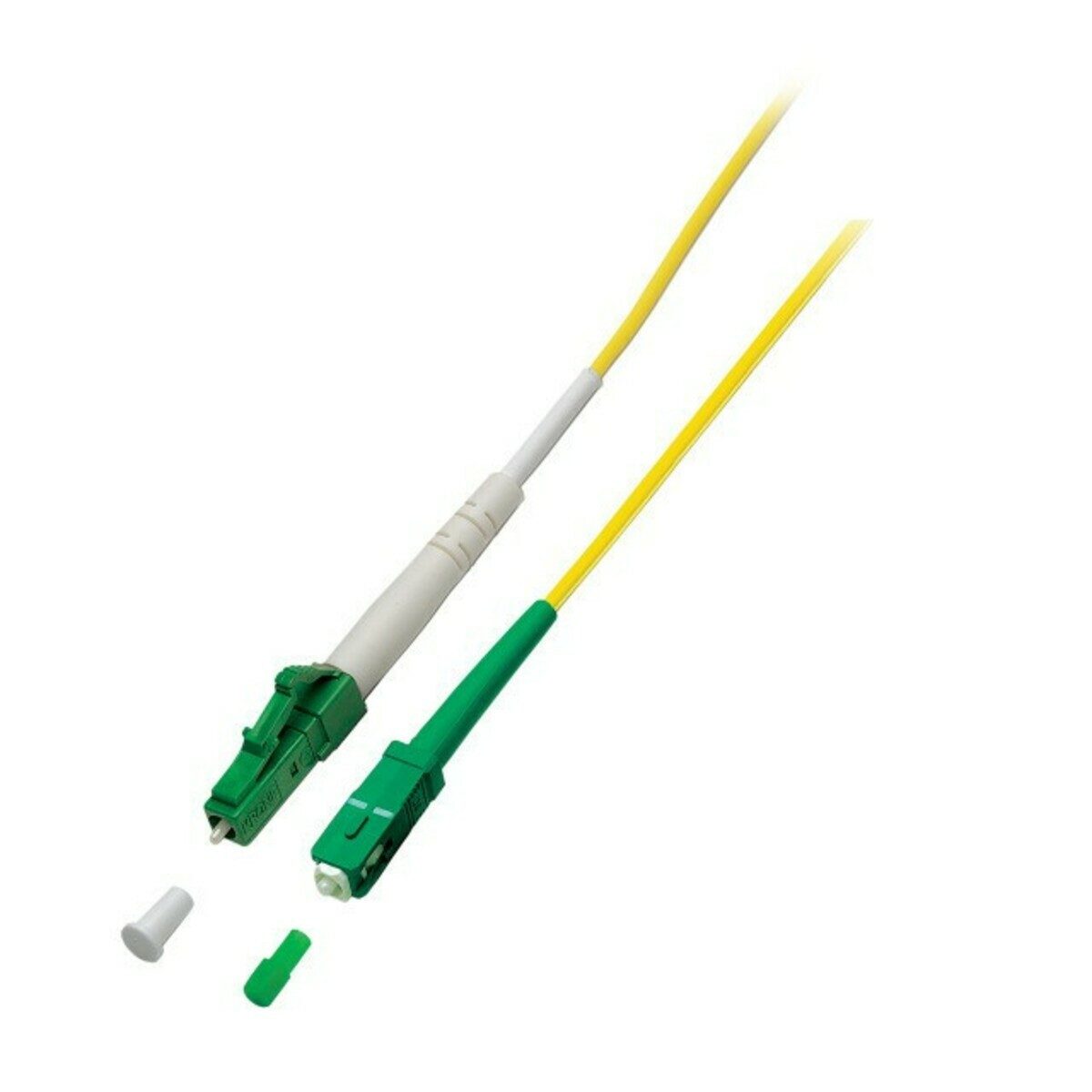 OS2 simplex glasvezel kabel LC/APC-SC/APC 1m Glasfaserkabel