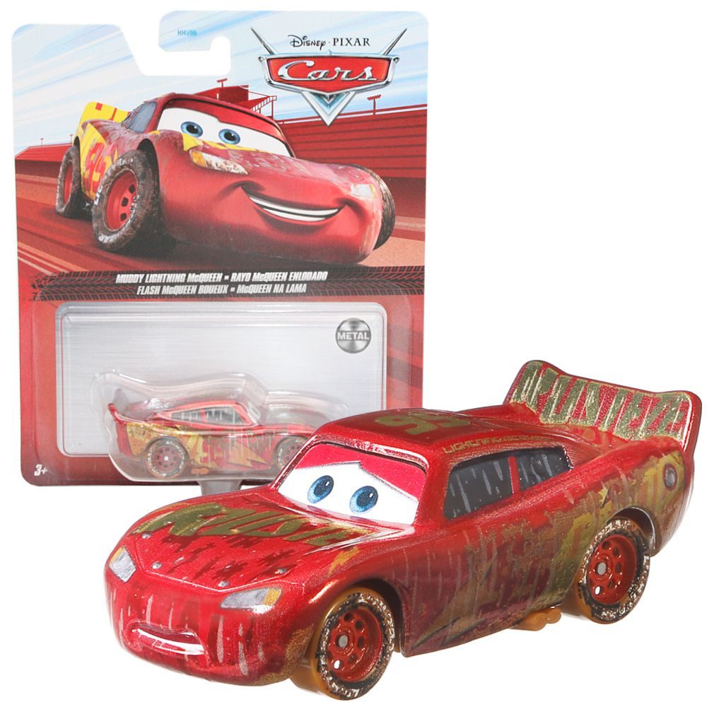 Disney Cars Spielzeug-Rennwagen Muddy Lightning GKB35 Disney Cars Cast 1:55 günstig online kaufen