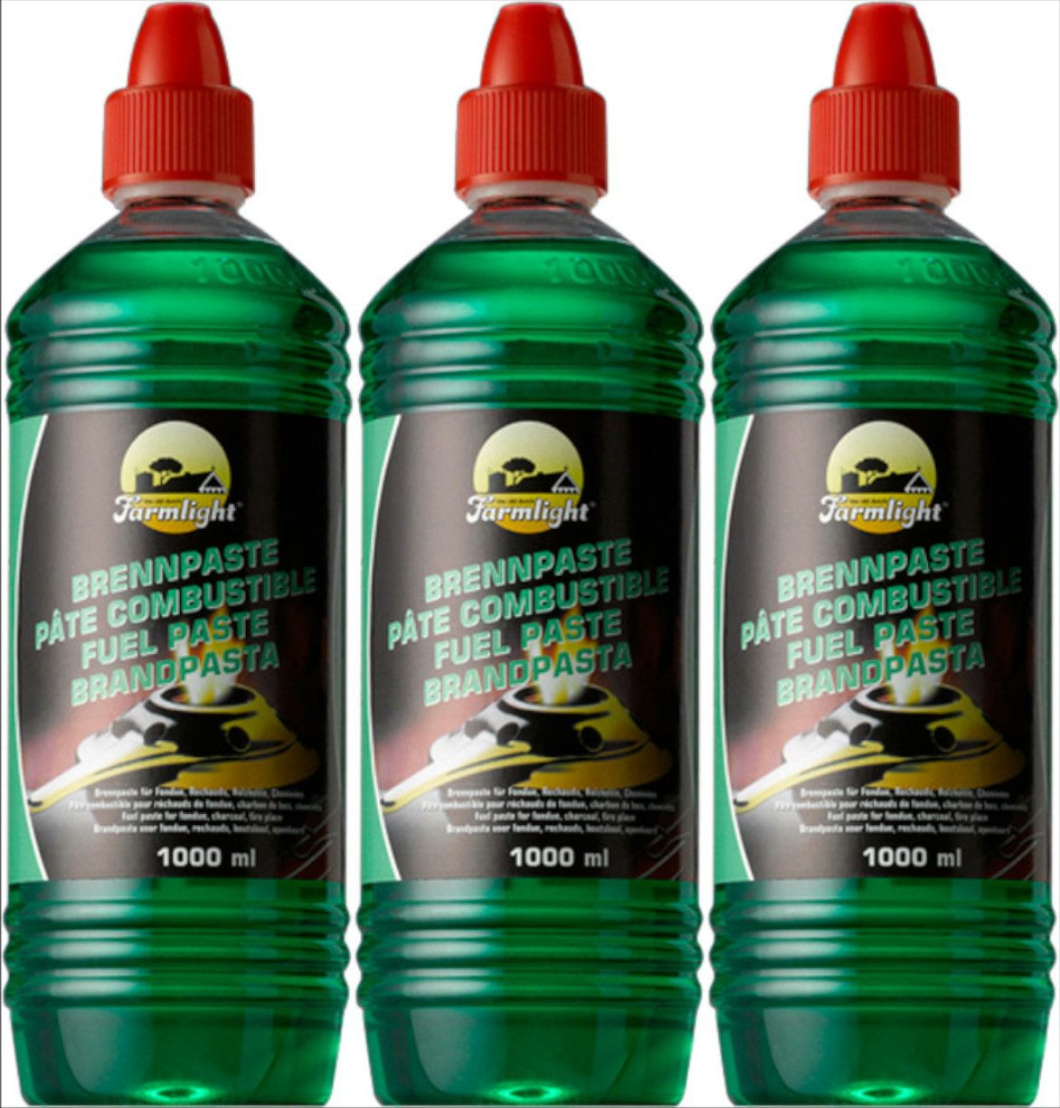 Moritz Flüssig-Grillanzünder 3L Sicherheitsbrennpaste Brenngel Feuergel Feuer, (Brennstoff), Anzünder für Kamin, Kaminholz, Briketts, Holzkohle