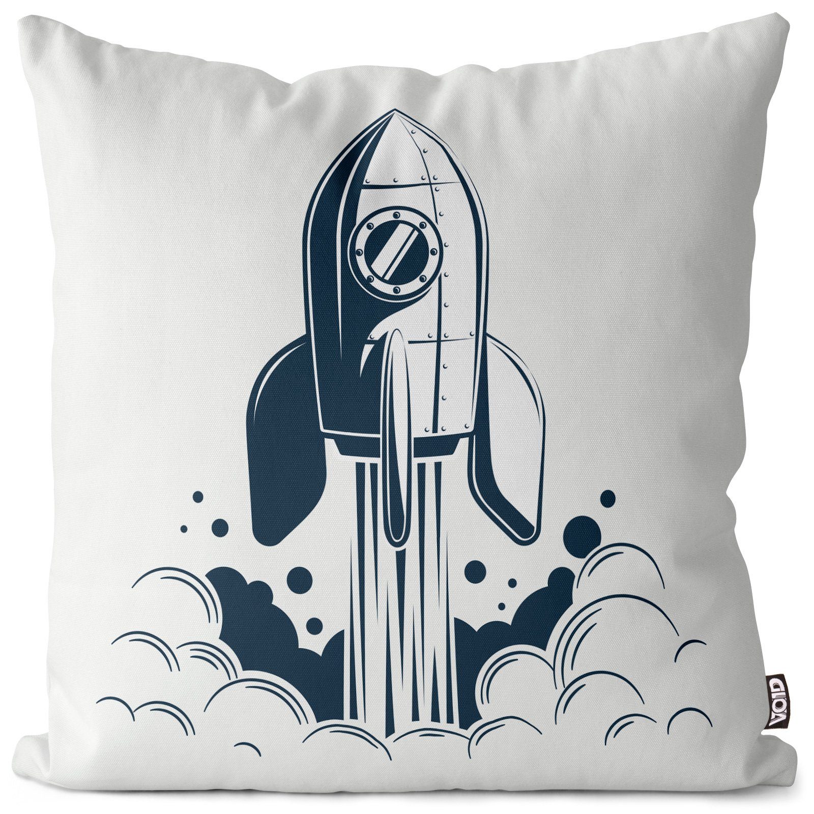 Kissenbezug, VOID (1 Stück), Rackete Jungen Kinder Mars Science Astronaut Weltall Sofa-Kissen Musk Spielzeug Mond Kinderzimmer Cartoon Weltraum NASA Fiction