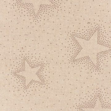 SCHÖNER LEBEN. Tischdecke Weihnachtstischdecke Leinenlook Sparkle Star natur grau div. Größen, handmade