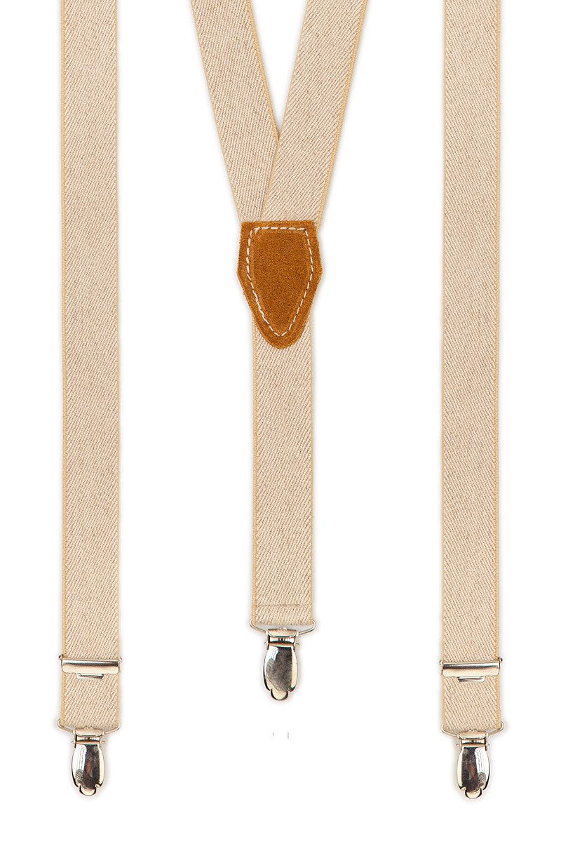 Schmuckset Hosenträger Kinder - MAX - creme, marine