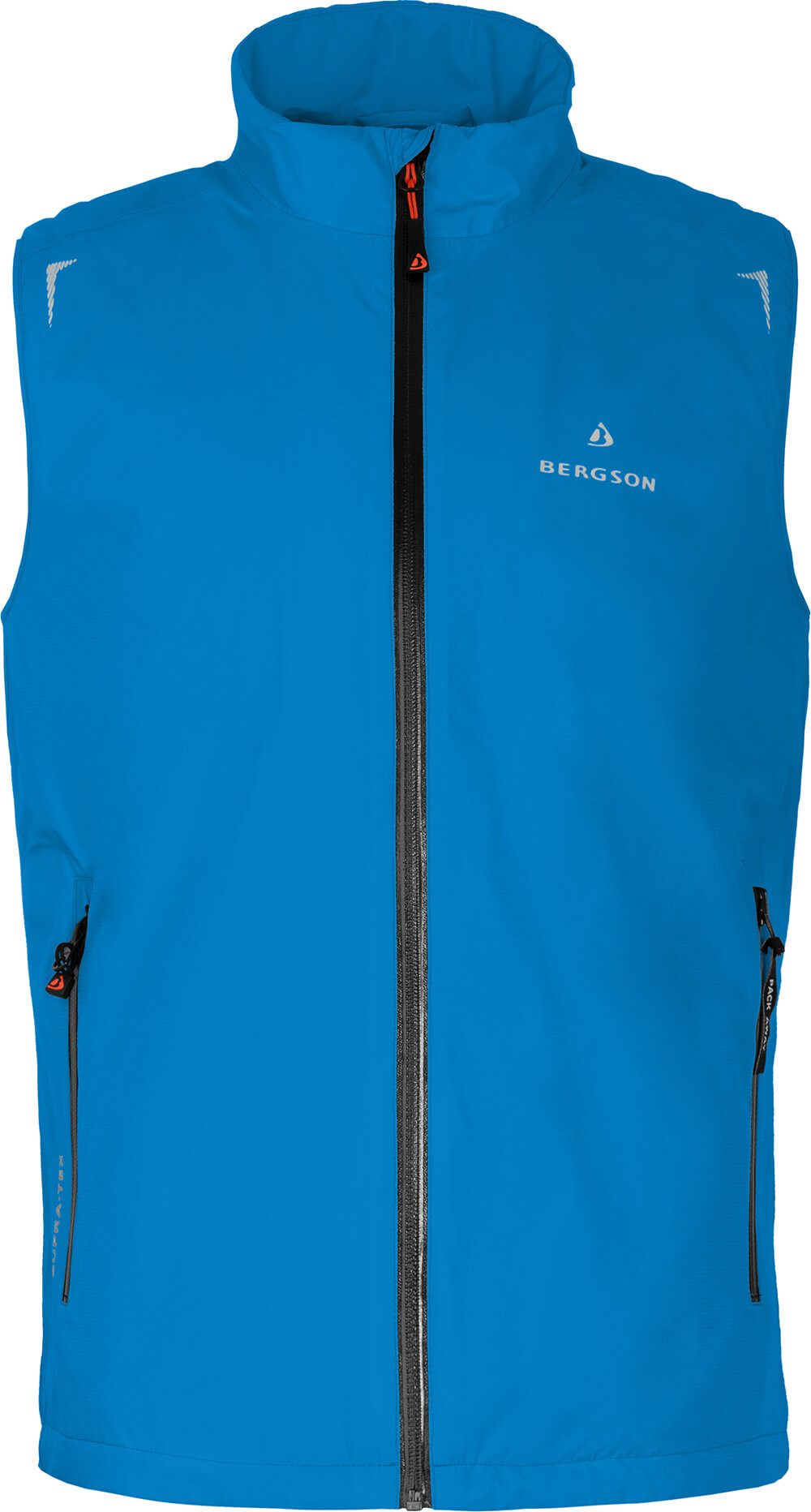 Bergson Regenjacke EGGEN THERMO Weste Herren Regenweste, leicht wattiert, 12000 mm Wassersäule, Normalgröße – Bild 2 von 4