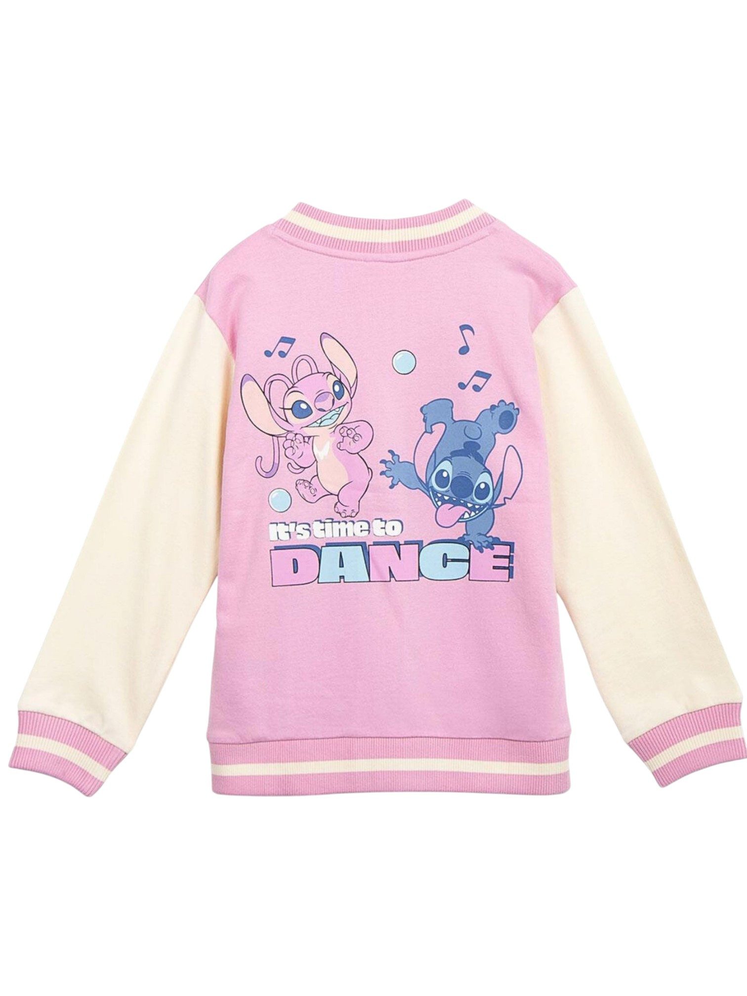 Cerdá Sweatjacke Disney Angel & Stitch Mädchen Collegejacke Größe 116-158 cm