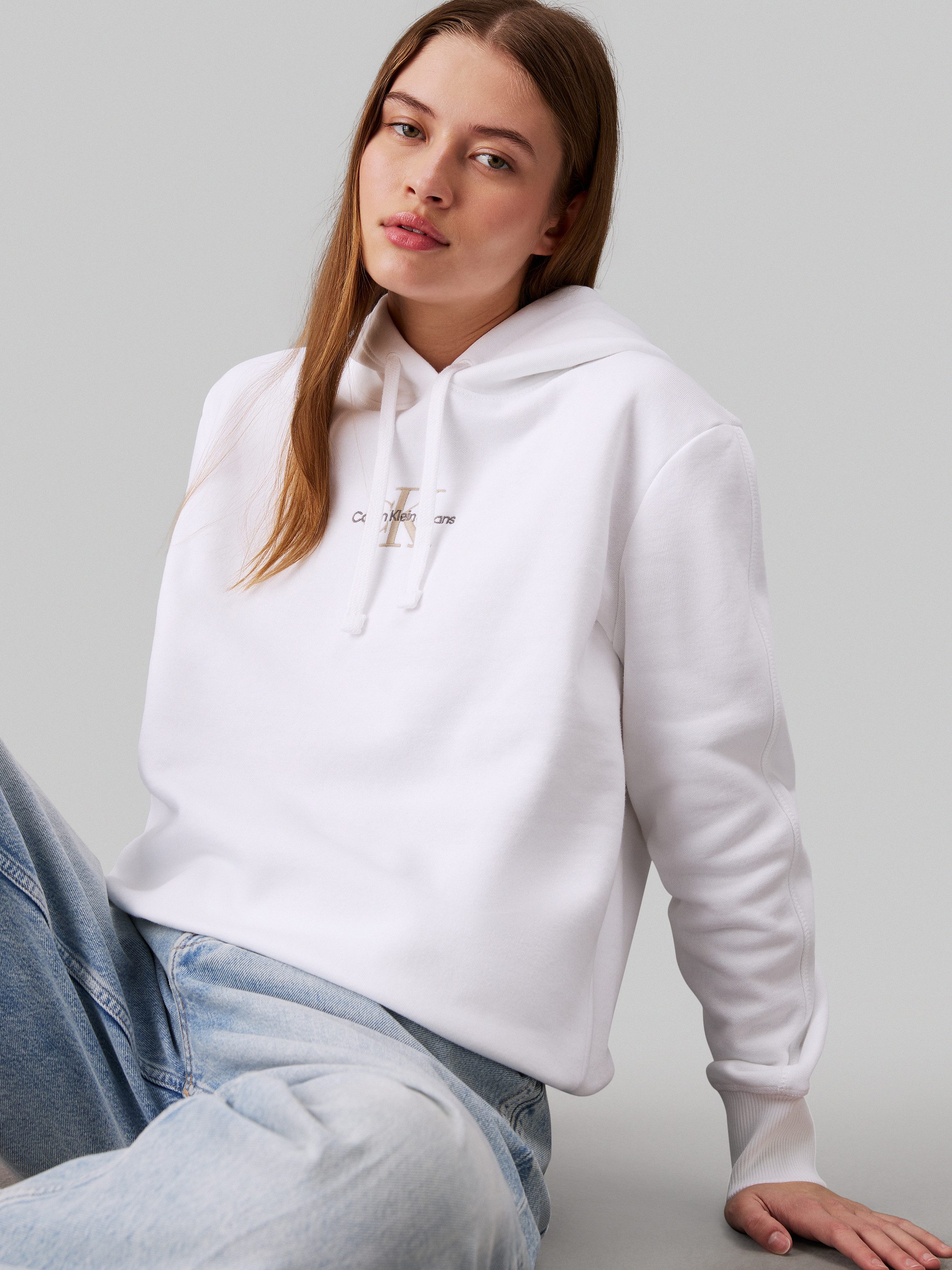 Calvin Klein Jeans Kapuzensweatshirt MONOLOGO REGULAR HOODIE mit Logoprägung