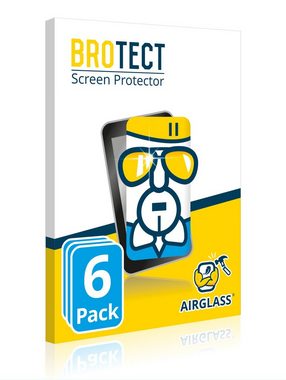 BROTECT flexible Panzerglasfolie für Xcoast X-Watch Joli XC Pro, Displayschutzglas, 6 Stück, Schutzglas Glasfolie klar