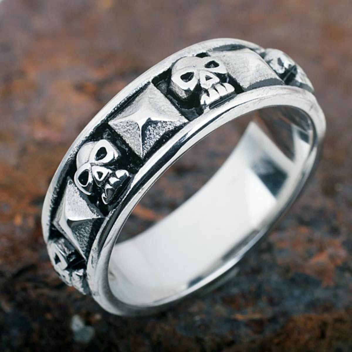 Order & Smile Schmuck Fingerring Totenkopf günstig online kaufen