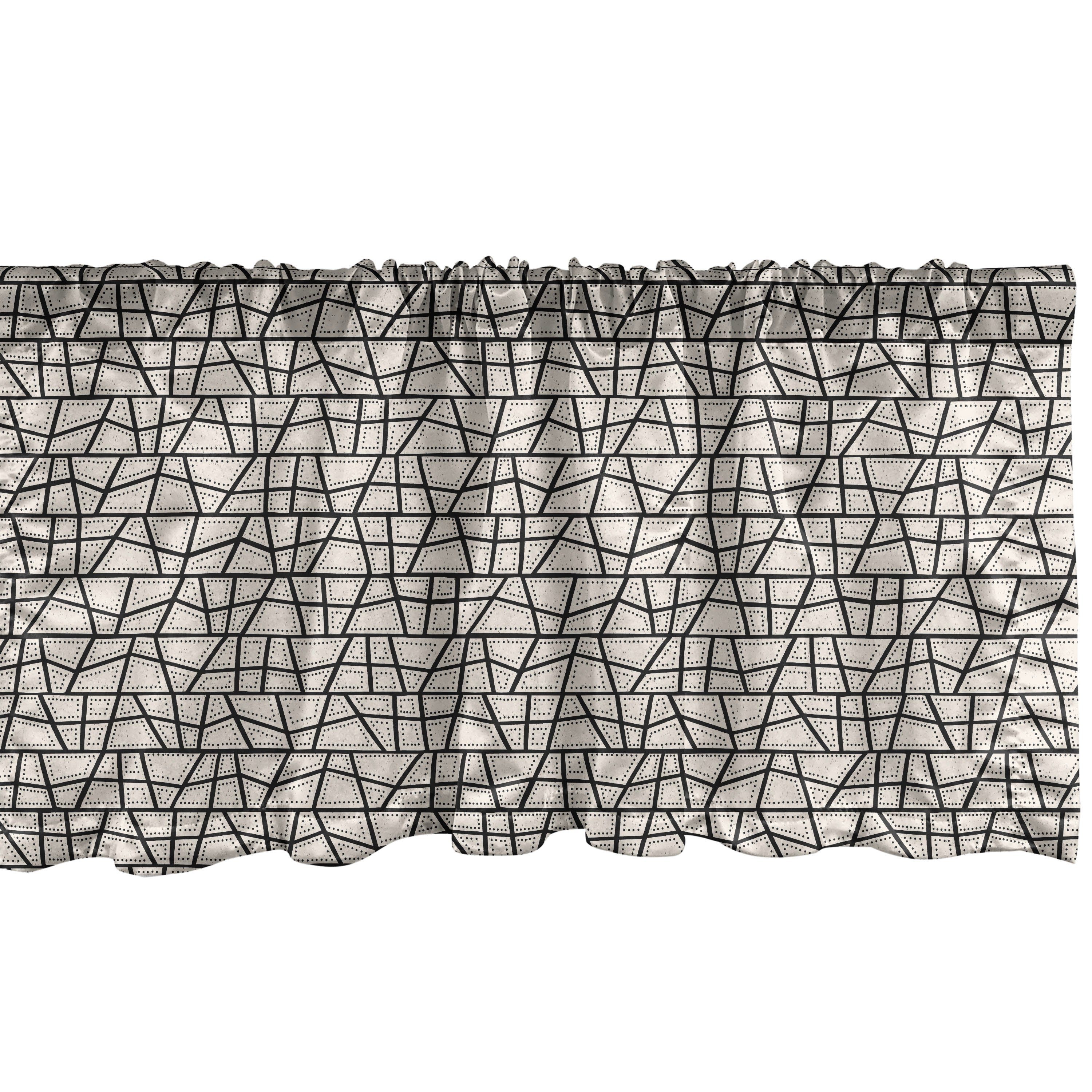 Scheibengardine Vorhang Schlafzimmer Dekor Stangentasche, abstrakte Volant Microfaser, Küche Geometrie mit für Aboriginal Abakuhaus