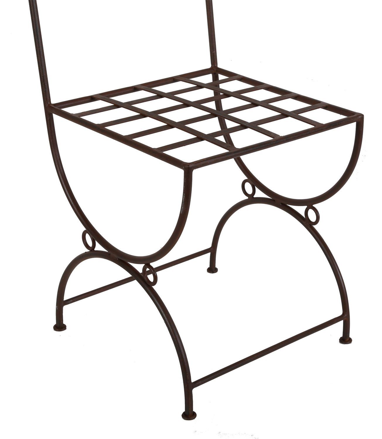 Casa Moro Marokko mit (Esszimmerstuhl Schmiedeeiserner Finish Stuhl in Look Gartenstuhl Eisenstuhl Antik aus Pedro Eisenstuhl), Rost Kunsthandwerk