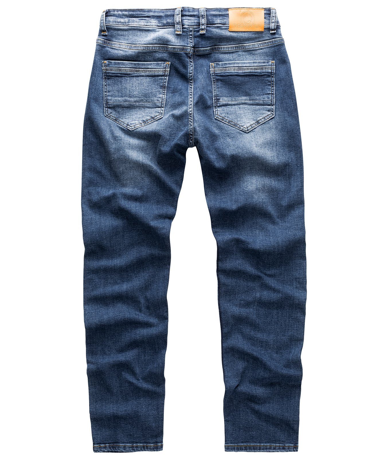 IS-300 Indumentum Slim-fit-Jeans Stonewashed Herren Jeans Blau