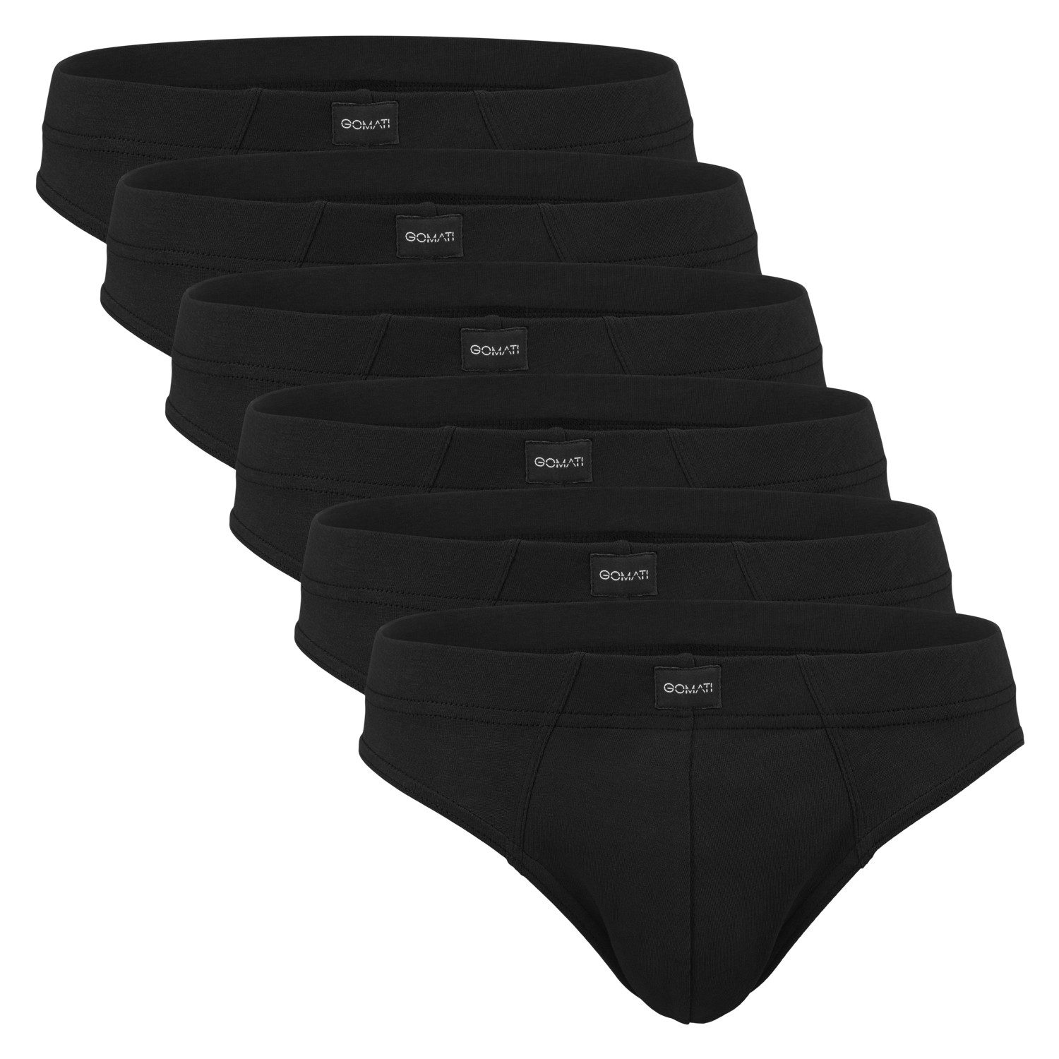 Slip 6er Pack Herren Jersey Slips Baumwoll Unterhosen