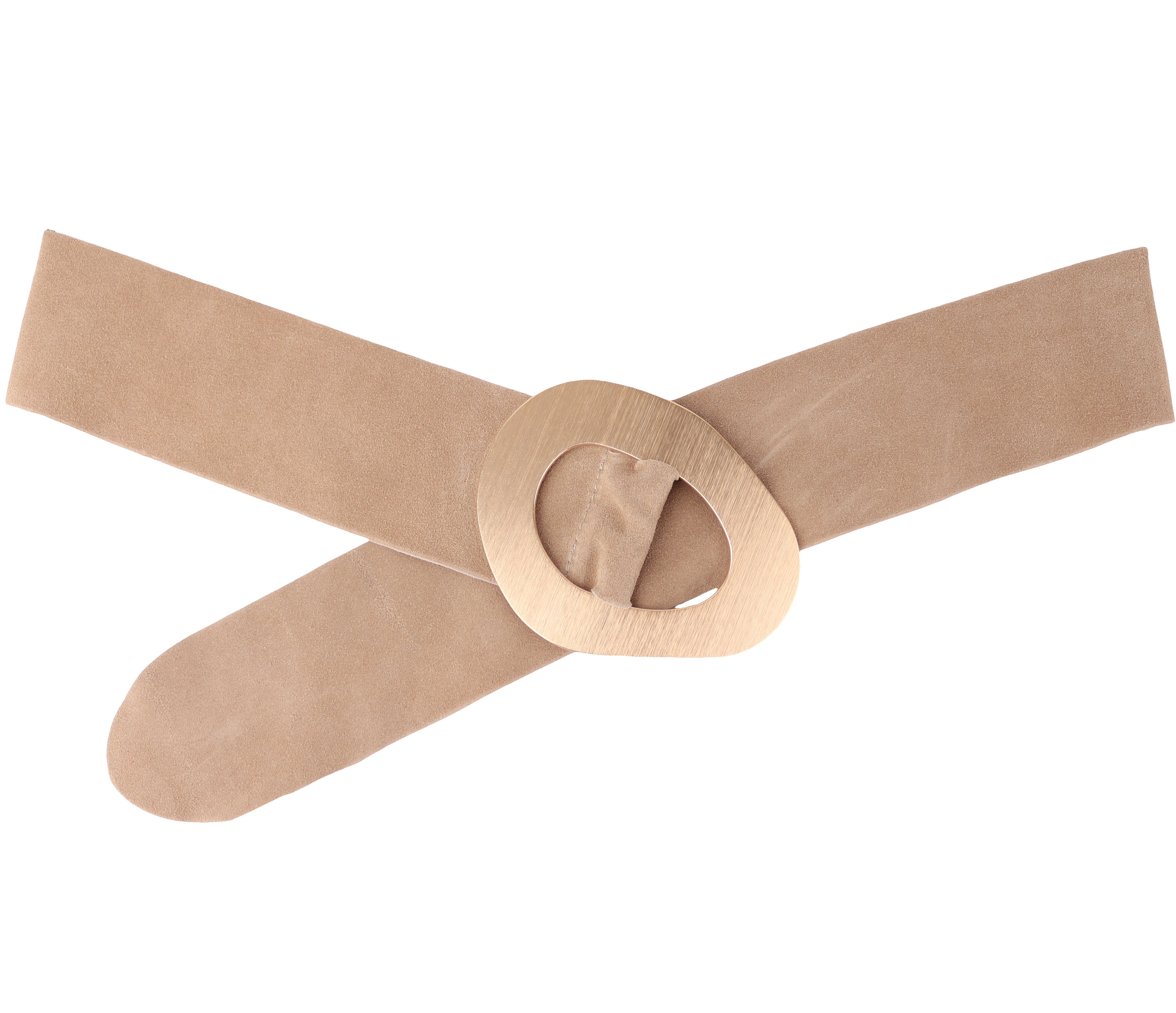 MIRROSI Taillengürtel aus Echtleder Große Schnalle mit breitem Bund (7cm Br günstig online kaufen