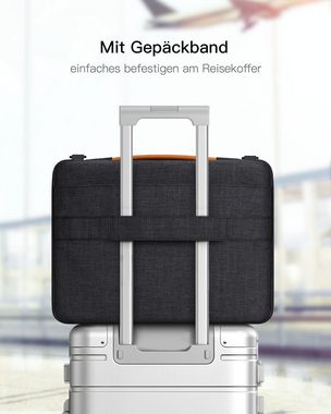 Inateck Laptop-Hülle Laptoptasche 15-15.6 Zoll 360° Schutz, Wasserdicht, mit abnehmbare und verstellbare Schultergurt