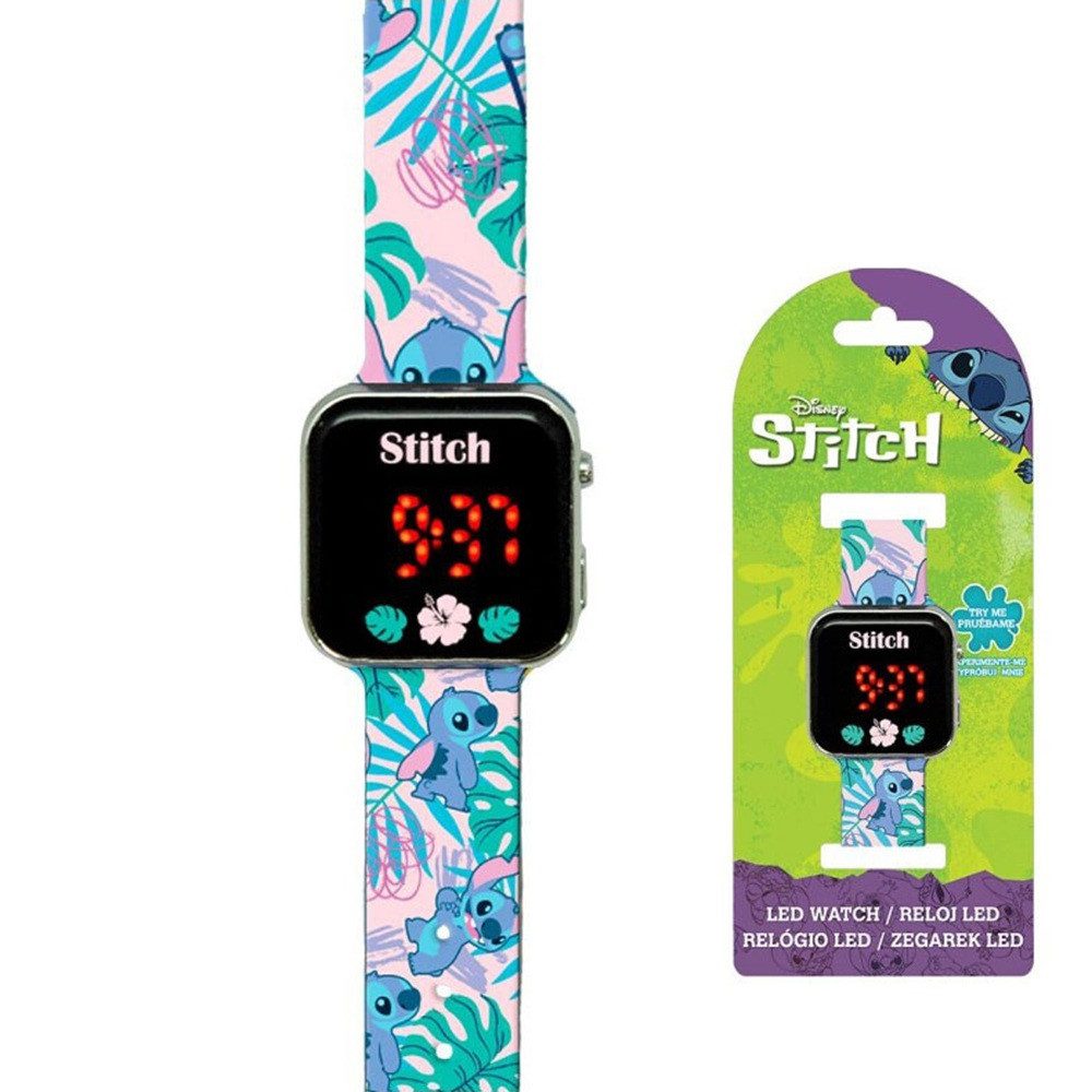 Disney Digitaluhr Disney Lilo und Stitch Leaf digitale LED-Uhr, (1-tlg)