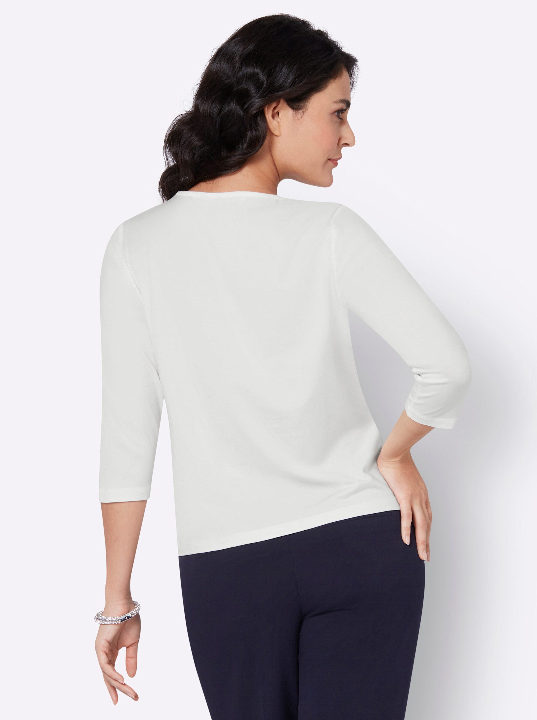 creation L T-Shirt Lyocell-Shirt 3/4-Arm