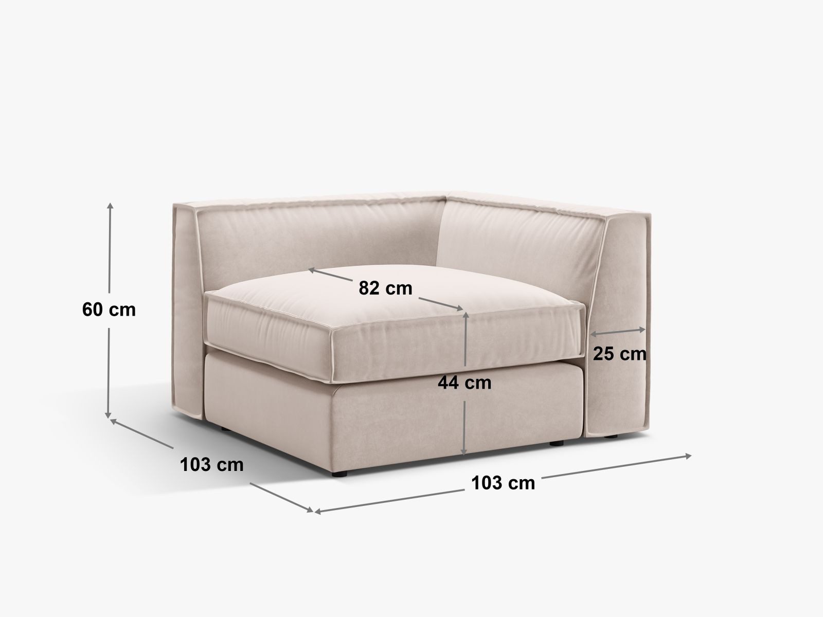 Micadoni Sofa-Eckelement Pola