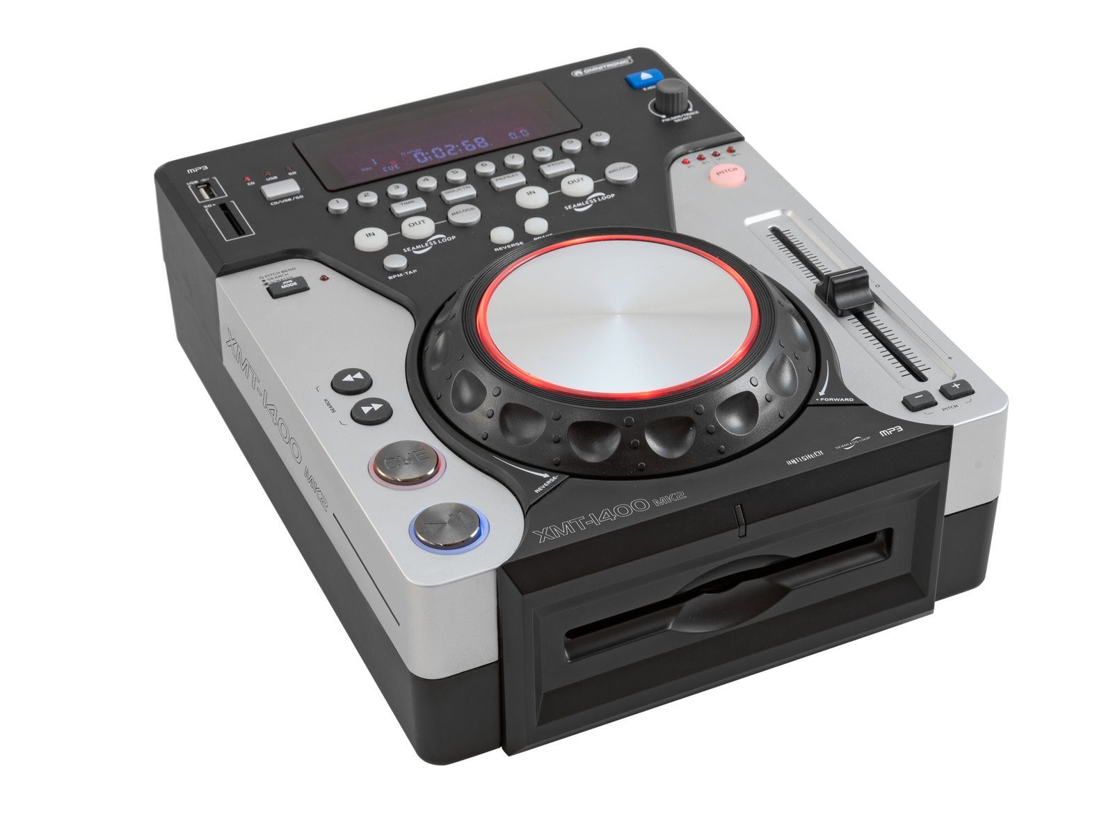 Omnitronic XMT-1400 MK2 Tabletop-CD-Player Stereo-CD Player