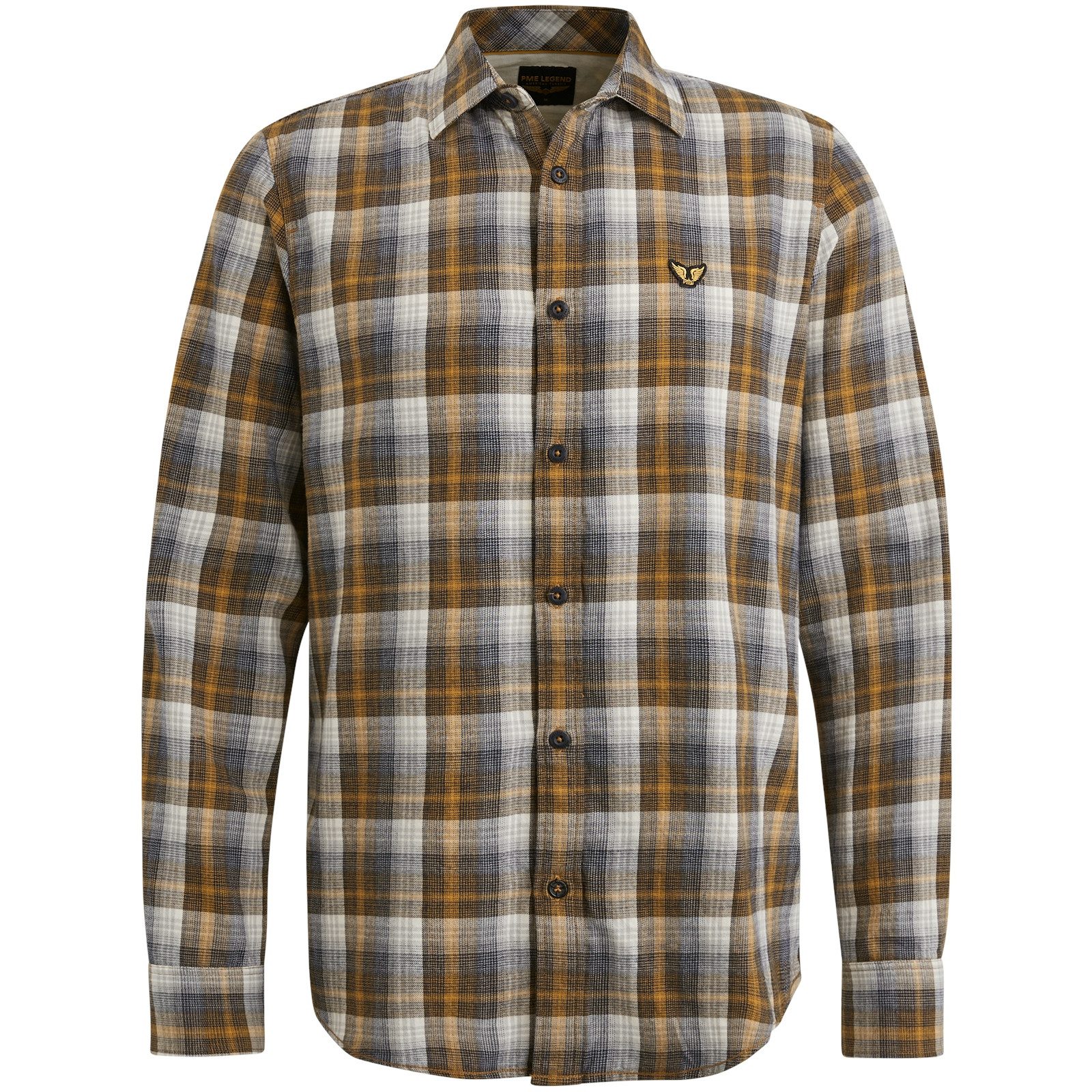 Longsleeve Hemd mit Karomuster - Regular Fit