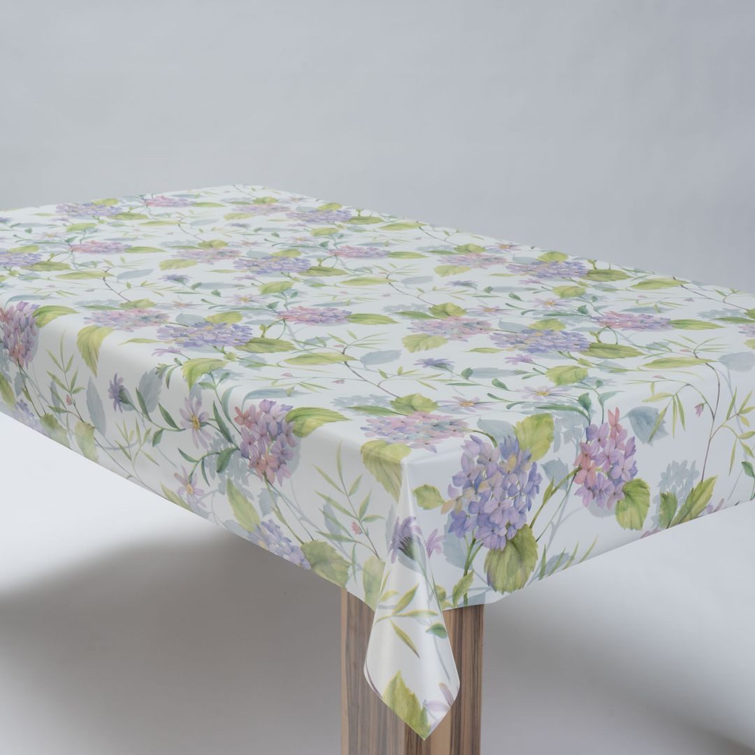 laro Tischdecke Wachstuchtischdecke Blumenwiese Pastell PVC Eckig