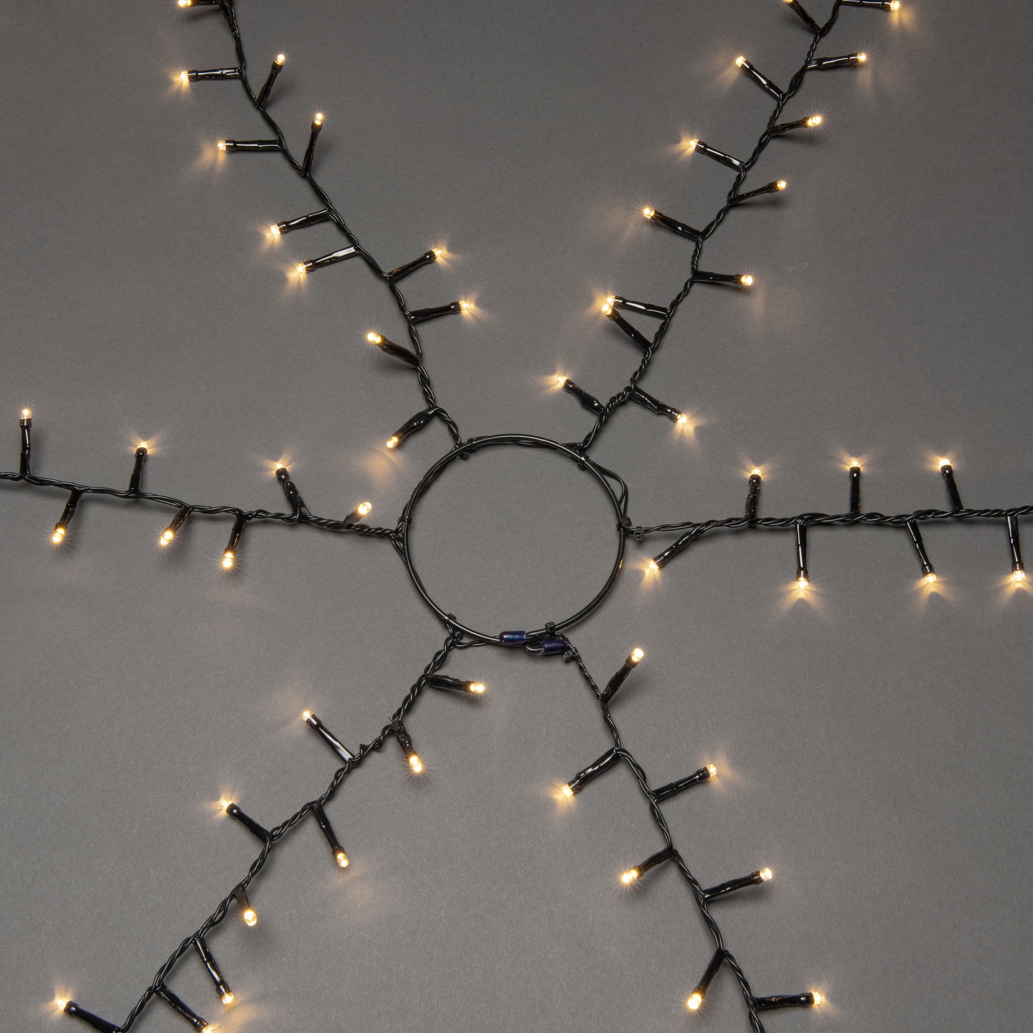 Stränge Christbaumschmuck, Dioden Weihnachtsdeko aussen, 1080-flammig, Micro LED Compactlights à 6 LED-Baummantel 180 KONSTSMIDE Lichterkette Ring, mit
