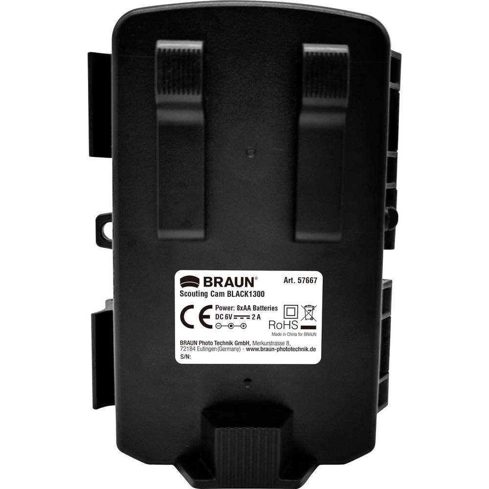 Braun Germany Wildkamera Braun Scouting Cam Black1300 Wildkamera 57667 (Zeitrafferfunktion, Tonaufzeichnung)