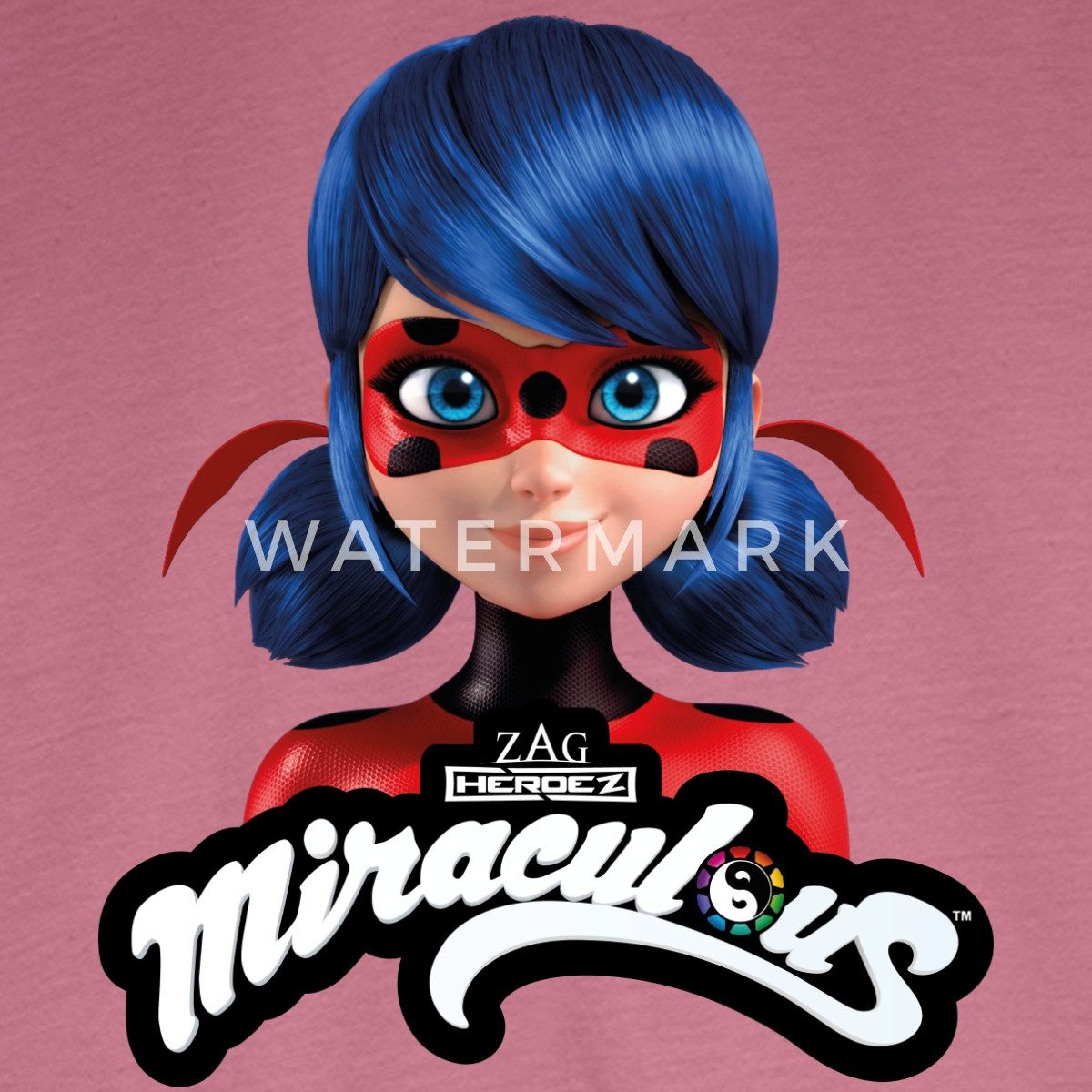 Spreadshirt T-Shirt Miraculous Ladybug Mit Logo Kinder Premium Langarmshirt (1-tlg)